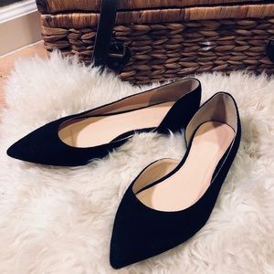 JCrew Audrey Flats in Suede